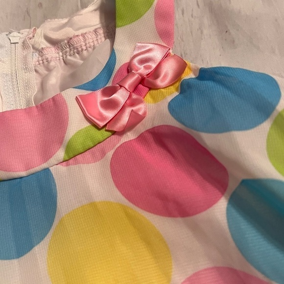 Jessica Ann Dress size 6X polka dots perfect for Easter or Spring - Picture 11 of 14